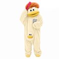 thumbnail image 2 of Big Mouth Monster Onesie, Snuggle Monster Furry Costume with Comb, Funny Cartoon Adult Jumpsuit Matching Loungewear, 2 of 7