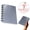 Gray, variant on NUOKO Discbound Notebook, 8-Disc Disbound Planner with Removable Pages, 180 Pages Spiral Notebook, Poly Cover Discbound Planner for Work, Travel, Note Taking