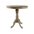thumbnail image 3 of Pemberly Row Table de Bar à Piédestal Rond de 30 Pouces en Bois Flotté Naturel, 3 of 7