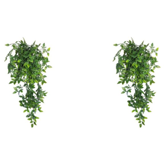 Toystoory Plantas colgantes verdes para exteriores - Decoraciones ecológicas y no tóxicas para jardín Datura colgante artificial de bajo Datura 2Conjunto
