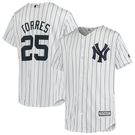 Gleyber Torres New York Yankees Majestic Youth Home Official Team Cool Base Player Jersey -