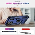 thumbnail image 5 of ELEHOLD Hybrid Rugged Case for iPhone 17 Pro Full Body Protection with Metal Magnetic 360° Rotating Ring Holder Kickstand Shockproof Heavy Duty Case for iPhone 17 Pro,Blue, 5 of 6