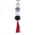 thumbnail image 1 of Porte-clés Pompon Fait Main Bohème Pompon à Pampilles Charme pour Femmes, 1 of 10