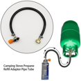 thumbnail image 2 of Gas Refill Adapter Leakproof Heat-resistant Universal Reusable Easy Installation Rubber Camping Stove Propane Refill Adapter Pipe Tube Camping Supplie, 2 of 5