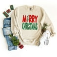 thumbnail image 3 of Red And Green Merry Christmas | Sweatshirt, 3 of 4