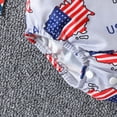 thumbnail image 5 of Quealent 4th of July Baby Bodysuit Romper One Piece Baby Boy Girl Outfit Usa Flag Romper American Flag Clothes Independence Day Baby Boys Girls Clothes Grey,6-9 Months, 5 of 5