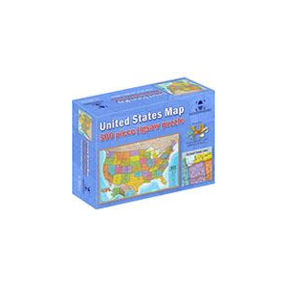 Waypoint Geographic USA Map 500-Piece Jigsaw Puzzle, Puzzles For Kids, Jigsaw Puzzles for Endless Fun, Educational Puzzles for Personalized Gifts, 24″ x 36”