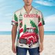 thumbnail image 2 of Fotbe Merry Christmas 1 Camisa Hawaiana para Hombre Unisex – Camisa Casual de Verano con Botones de Manga Corta de Algodón y Lino,Small, 2 of 7