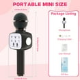 thumbnail image 2 of Syenll Karaoke Microphone, 6-in-1 Wireless Microphone for Kids, Mic Speaker Birthday Gifts Toys for Girls Boys (Black), 2 of 9