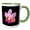 Green/White, variant on 3drose, Phalaenopsis, One of the Most Hybridized Group of Epiphytic Orchids., 11oz Magic Transforming Mug