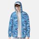thumbnail image 2 of Fotbe Blue Fish Chaqueta con Protección Solar UPF 50+ para Hombre y Mujer, Camisa con Capucha y Bolsillos-XX-Large, 2 of 7