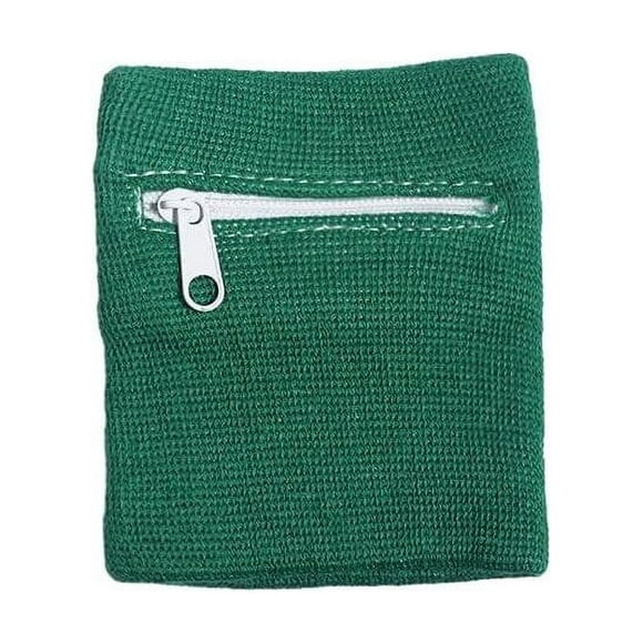 Portefeuille de Poignet Respirant avec Fermeture Éclair / Bracelet de Course Résistant à la Transpiration pour Téléphone, Clés, Cartes & Argent / Pochette de Poignet de Sport Sécurisée avec Ajustement Élastique