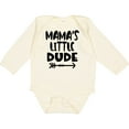 thumbnail image 3 of Inktastic Mama's Little Dude with Arrow Boys Long Sleeve Baby Bodysuit, 3 of 5