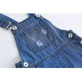 thumbnail image 6 of KIDSCOOL SPACE Baby Girl Boy Jean Overalls,Toddler Summer Denim Shortall,Blue,6-12 Months, 6 of 8