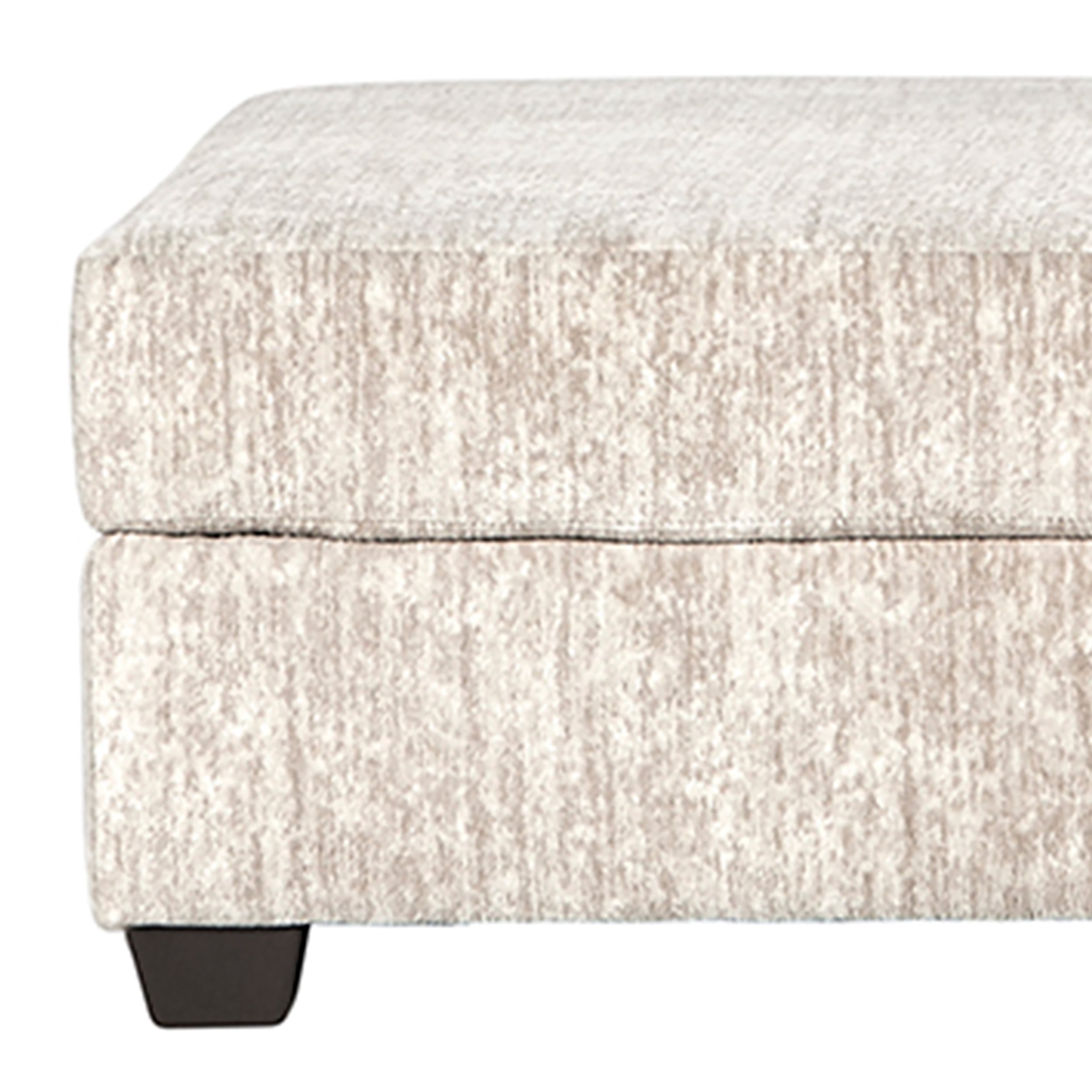 Roundhill Furniture Nason Living Room Ottoman, Parchment