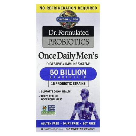 Garden of Life Dr. Formulated Probiotics Once Daily Men's Shelf Stable 30 Capsules