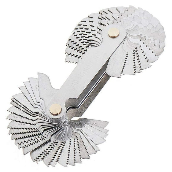 Metric Imperial Us Screw Gauge Sae Whitworth 55 Degree Metric 60 Degree Us 60 Degree Thread Pitch Gauge For Industrial Measurement