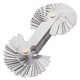 thumbnail image 1 of Medidor de tornillo métrico, imperial y estadounidense Sae Whitworth de 55 grados y métrico de 60 grados y medidor de paso de rosca de 60 grados para medición industrial, 1 of 5