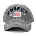 thumbnail image 5 of FADAACAI Men's Hats & Caps,Caps with American Men's Women's Sports Worn Holes Flag Sun Hats and and Caps,Baseball Cap,Womens Baseball Caps Clearance！, 5 of 6