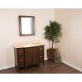 thumbnail image 4 of 45 in  Single sink vanity in sable walnut with quartz top in cream, 4 of 5