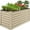 Beige, variant on Best Choice Products 4x2x2ft Outdoor Metal Raised Garden Bed, Planter Box for Vegetables, Flowers - Black