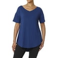 thumbnail image 1 of No nonsense Women's Ultimate Legging Tee Shirt Short Sleeve Prussian Blue XXL, 1 of 2
