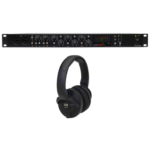 Focusrite Scarlett OctoPre 8-Channel Microphone Mic Preamp+KRK Studio Headphones