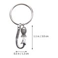thumbnail image 3 of SEWACC 1Set Fishing Small Items Keyring Holder for Fathers Day Special Present in Alloy, 3 of 8