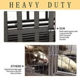 thumbnail image 5 of SMONTER Heavy Duty Dog Crate Y Shape Strong Metal Kennel for Large Dogs, 5 of 7