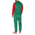 thumbnail image 2 of Mens Christmas Elf Costume Union Suit Holiday Fleece Pajamas X-Large, 2 of 2