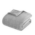 thumbnail image 2 of Chic Home Javia 1-Piece Solid Color Fleece Blanket, Full/Queen, Grey, 2 of 3
