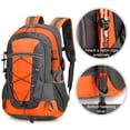 thumbnail image 5 of relayinert Multipurpose Backpack For Hiking 40L Capacity Waterproof Nylon Reflective Markings Black, 5 of 5