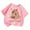 Pink, variant on Kiijoy Toddler Girls Short Sleeve T-Shirt Cartoon Capybara Casual T Shirt, Sizes 2-4