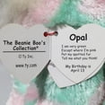 thumbnail image 5 of Ty Beanie Boos - Opal the Pink and Green Cat  – Medium (9")  – Glitter Eyes  - Stuffed Animal, 5 of 6