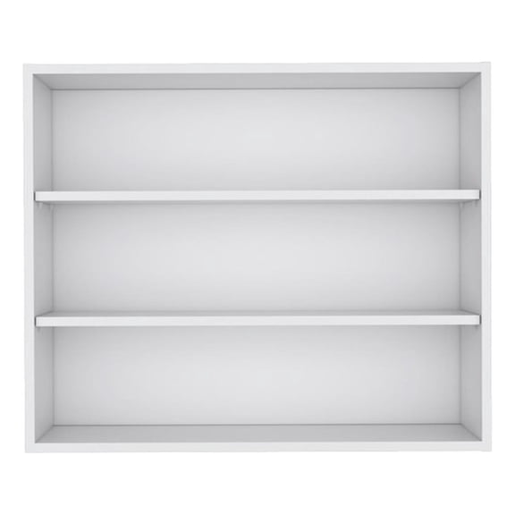 Pemberly Row Contemporary Floating Shelf Engineered Wood White