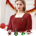 thumbnail image 1 of Ganfancp Christmas Themed Pin Insignias para Ropa Festiva Accesorios de Vacaciones con Cierre Seguro Fácil de Colocar Adecuado para El Uso Diario y Celebraciones Rebajas Flash Deals 1X Broche de Navi, 1 of 7