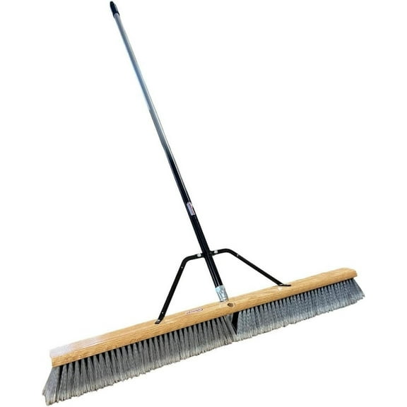 Pbsa36004 Heavy Duty 36" Smooth-Surface Push Broom with Silver/Black Handle