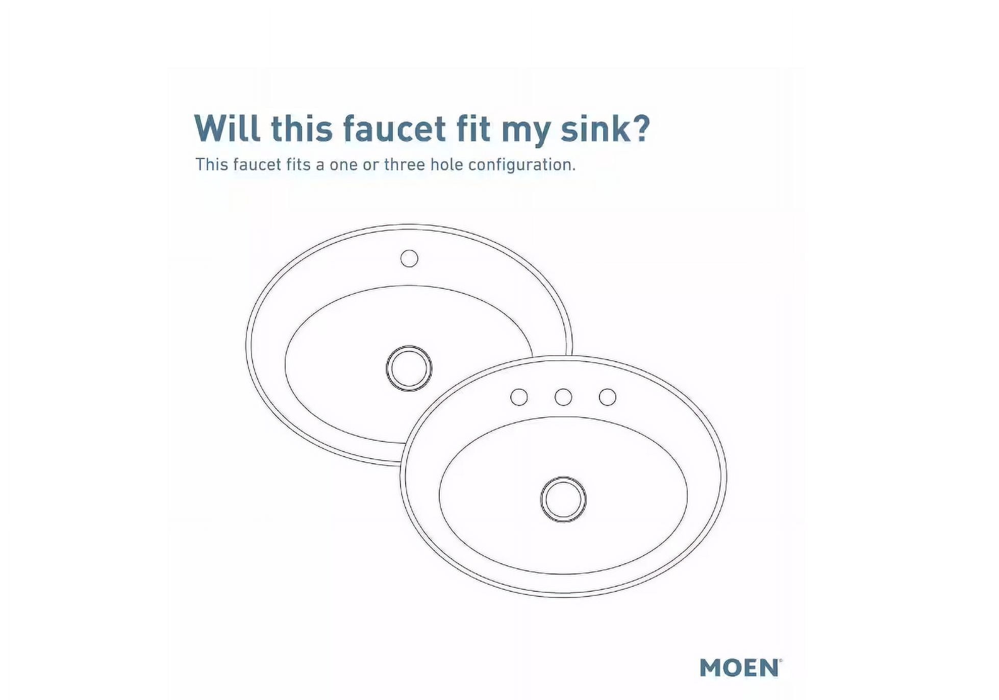 Moen 6600 Chrome one-handle bathroom faucet