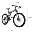 thumbnail image 2 of Bicicleta Plegable De Montaña R26 Centurfit Negro 21 Vel Freno De Disco, 2 of 4