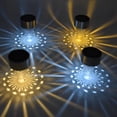 thumbnail image 4 of 10 piezas de lámpara solar para césped, para acampar al aire libre, impermeable, para jardín, ambiente, paisaje, lámpara para césped (luz blanca + luz cálida + luz de color), 4 of 5