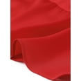 thumbnail image 5 of DARING DIVA Women's Crew Neck Cap Sleeve A-Line Layered Ruffled Mid-Length Dress M Red, 5 of 6
