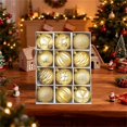 thumbnail image 7 of 12PC Christmas Balls Ornaments Xmas Tree Hanging Balls for Holiday Party Wedding Decoration, Shatterproof Tree Ornaments for Home and Event Display,2.4 Inch, 7 of 7