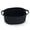 Black, variant on Cute Woven Cotton Rope Basket with Handle Empty Decorative Gift Basket for Graduation, Mother's Day, Storage 13" Dia x 6" H