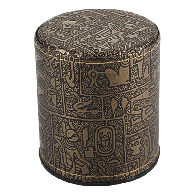 sweethay Juego de tazas de dados rectos, caja de dados antitrampa ligera de cuero, taza de tamiz exquisita resistente al desgaste sin tapa, Juegos de cartas