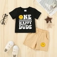 thumbnail image 2 of Younger Tree Baby Boy Summer Clothes Short Sleeve Smile Short Sets 1st Birthday Gifts for Boy for 18-24 Months, 2 of 7