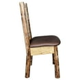 thumbnail image 4 of Glacier Country Collection Side Chair - Saddle Upholstery, w/ Laser Engraved Bear Design, 4 of 11