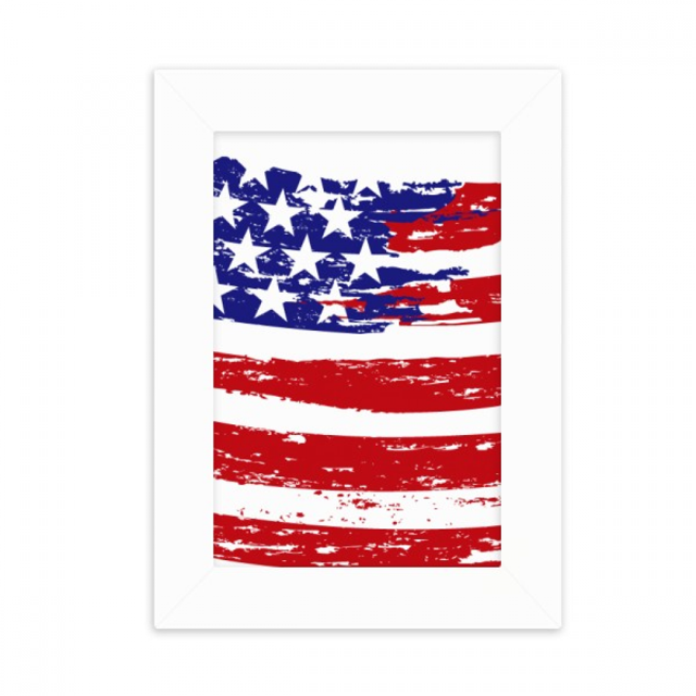 Bend Stars And Stripes America Country Flag Desktop Photo Frame Picture Display Decoration Art Painting