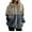 Gray, variant on jsaierl Womens Hoodies Sherpa Zip Up Leopard Patchwork Jacket Long Sleeve Fleece Outwear Comfy Warm Hooded Cardigan