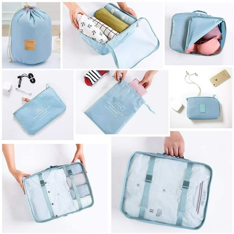 DIMJ Packing Cubes for Suitcase, Luggage Organizer Bags 8 Pcs Packing Cubes  for Travel Lightweight S…See more DIMJ Packing Cubes for Suitcase, Luggage