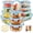 Milk blue, variant on 36 Pcs Glass Food Storage Containers with Tempered Lids Set, Borosilicate Oven-Safe(-4°F~950°F), Airtight Meal Prep Lunch Box Containers (18 Containers & 18 Lids), Green